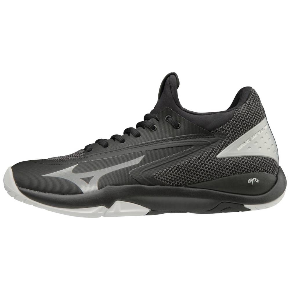 Mizuno Wave Impulse - Erkek Tenis Ayakkabısı - Siyah/Gümüş Türkiye (CGKJFQ-461)